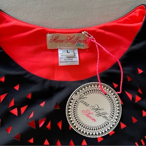 Mara Hoffman Laser Cut Dress in Black M/L - Picture 7 of 12